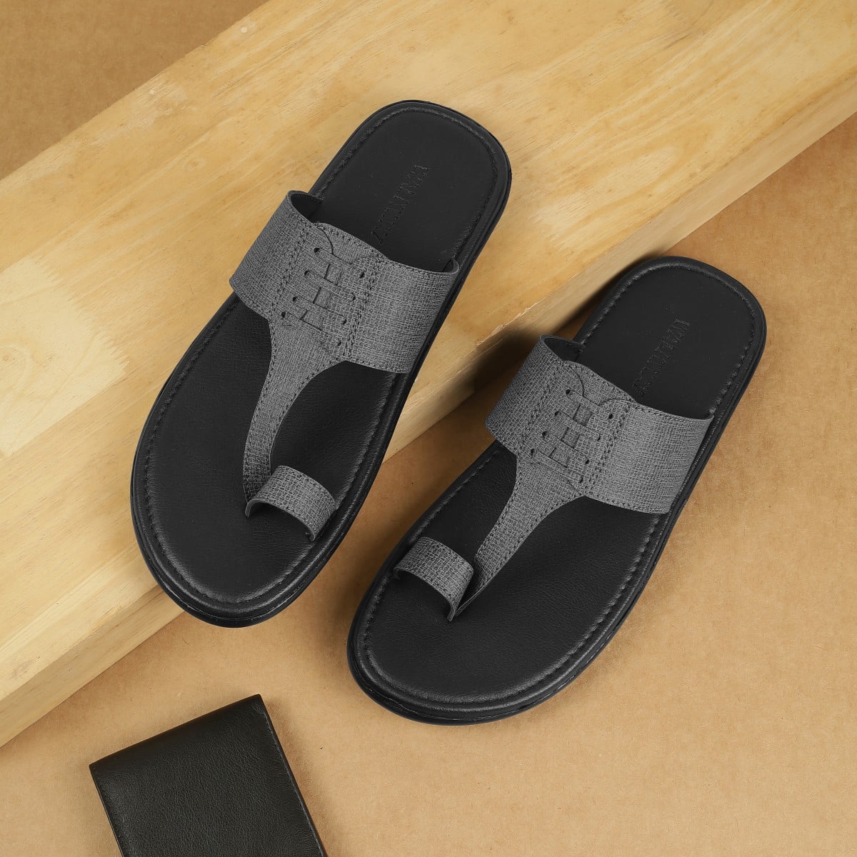 Men Grey Casual Slippers