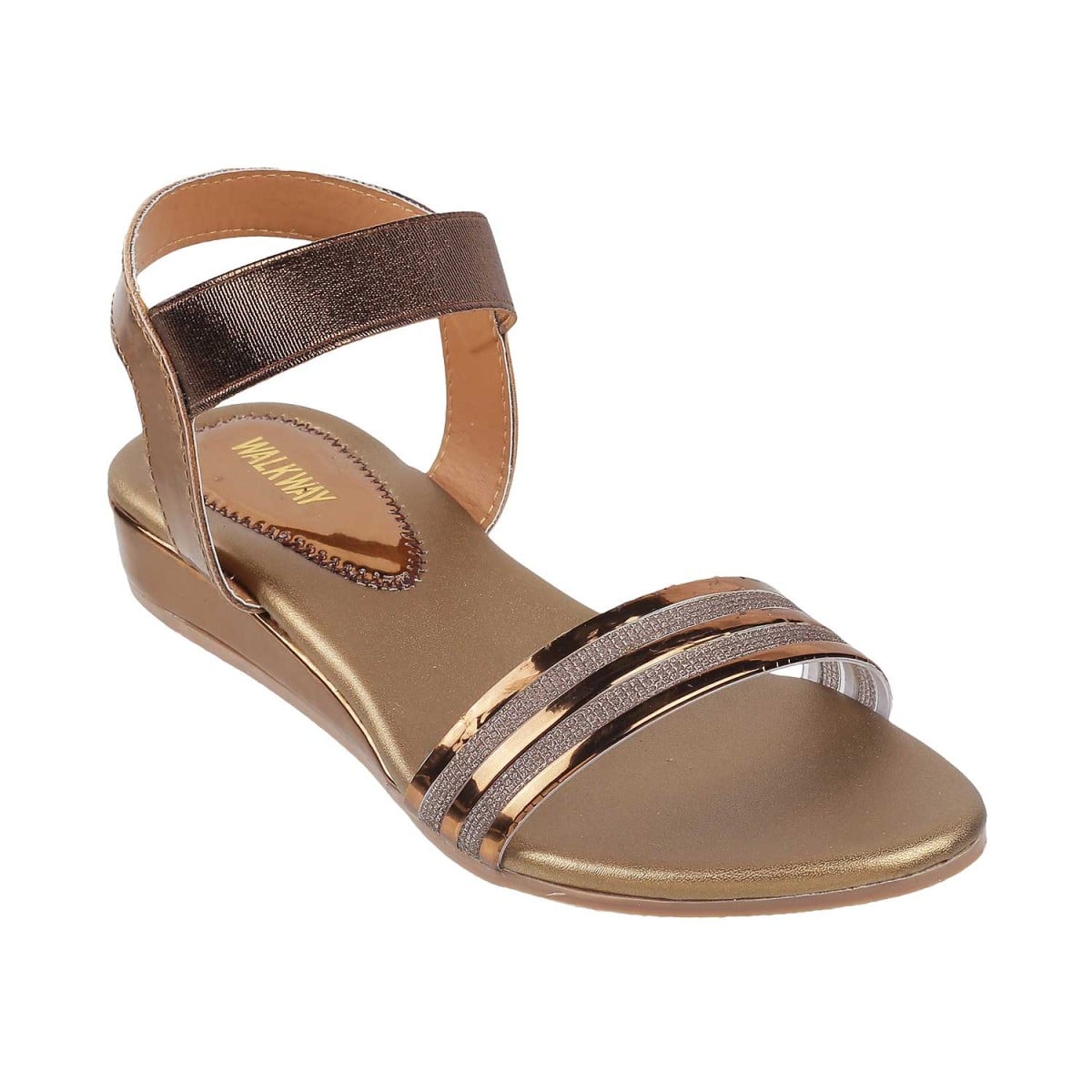 Girls Antic-gold Casual Sandals Walkwayshoes