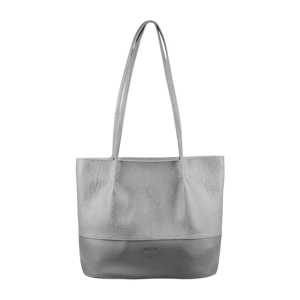 Women Grey Tote Bag - Walkwayshoes